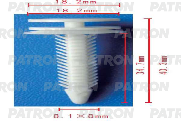

Клипса Автомобильная PATRON P371890