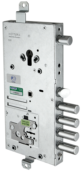 

Замок врезной двухсистемный Mottura 54.J919M My Key - Правый