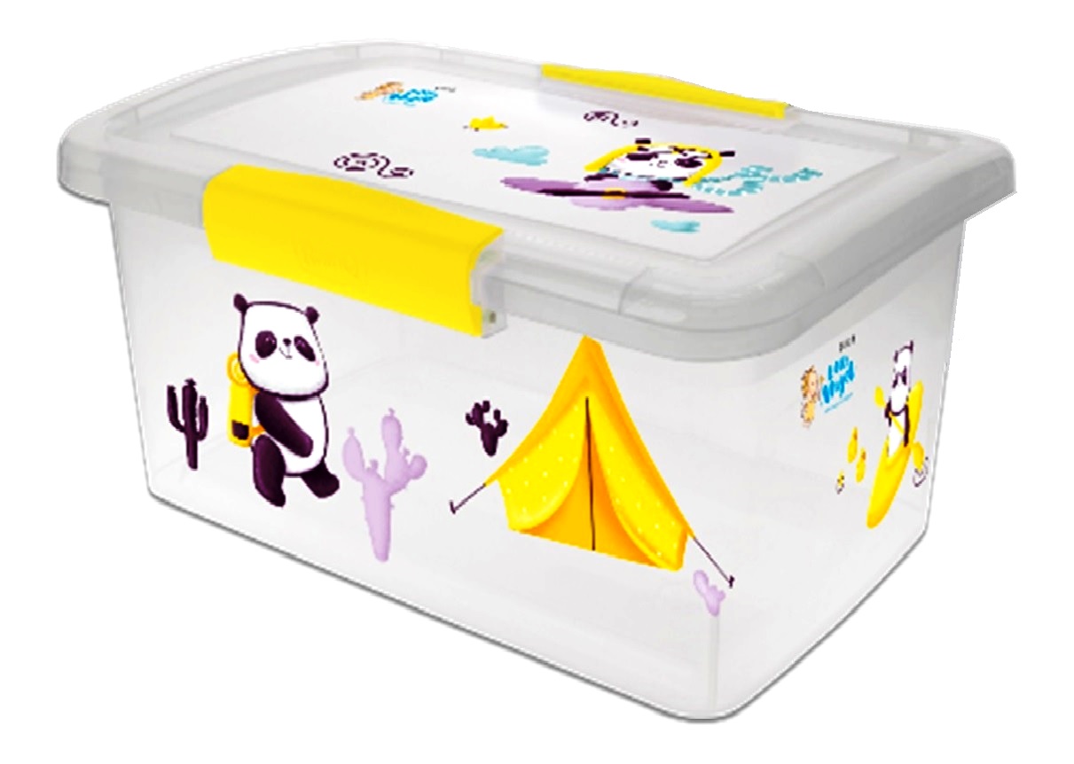 

Ящик детский с крышкой на защелках "Panda", 20л