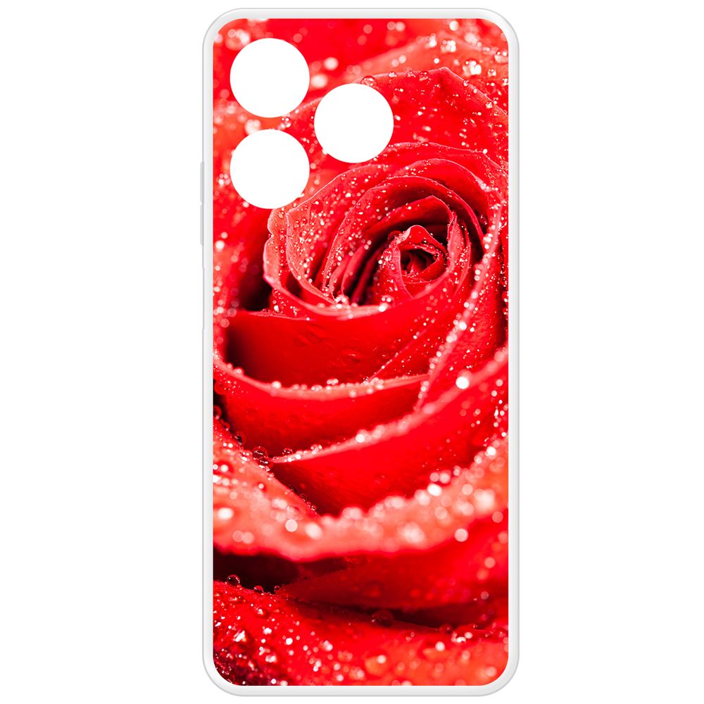 

Чехол-накладка Krutoff Clear Case Роза для Realme C61, Прозрачный