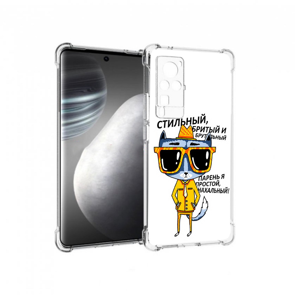 

Чехол MyPads Tocco для Vivo X60 pro стильный кот (PT226972.385.625), Прозрачный, Tocco
