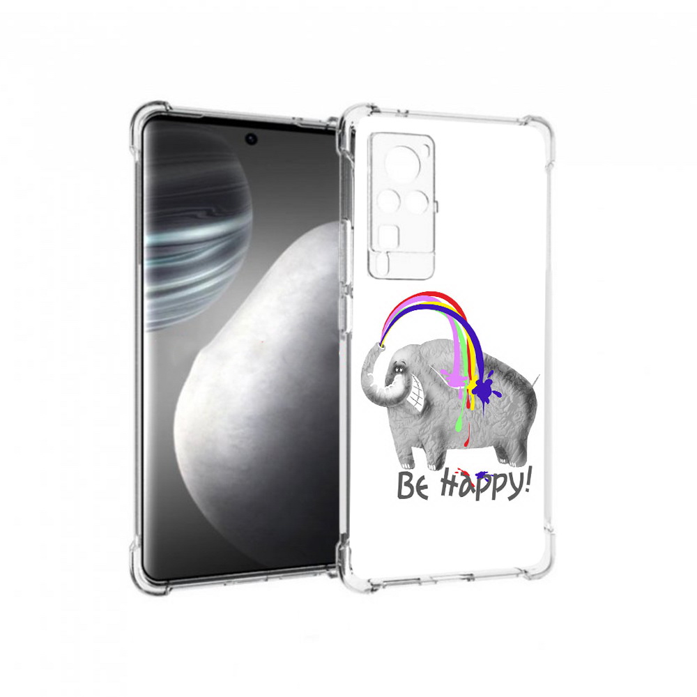 

Чехол MyPads Tocco для Vivo X60 pro счастливый слон (PT226972.385.632), Прозрачный, Tocco