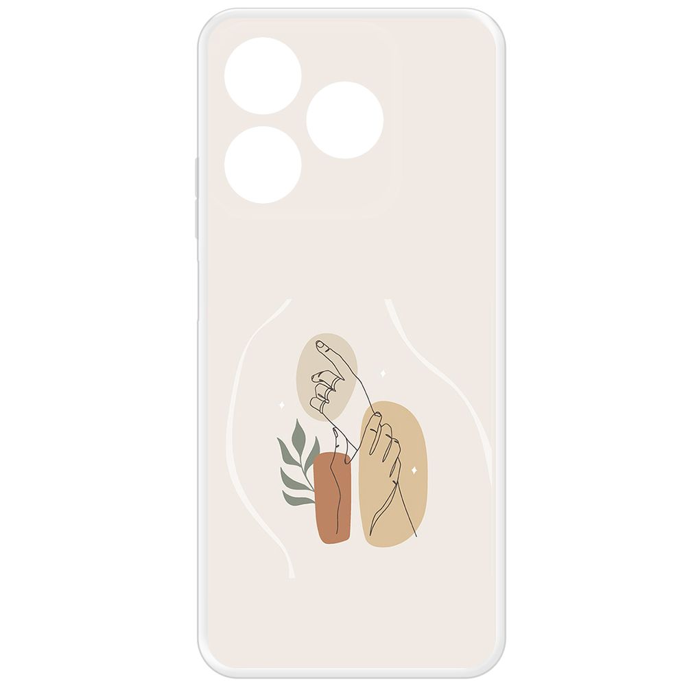 

Чехол-накладка Krutoff Clear Case Тонкость для Realme C61, Прозрачный
