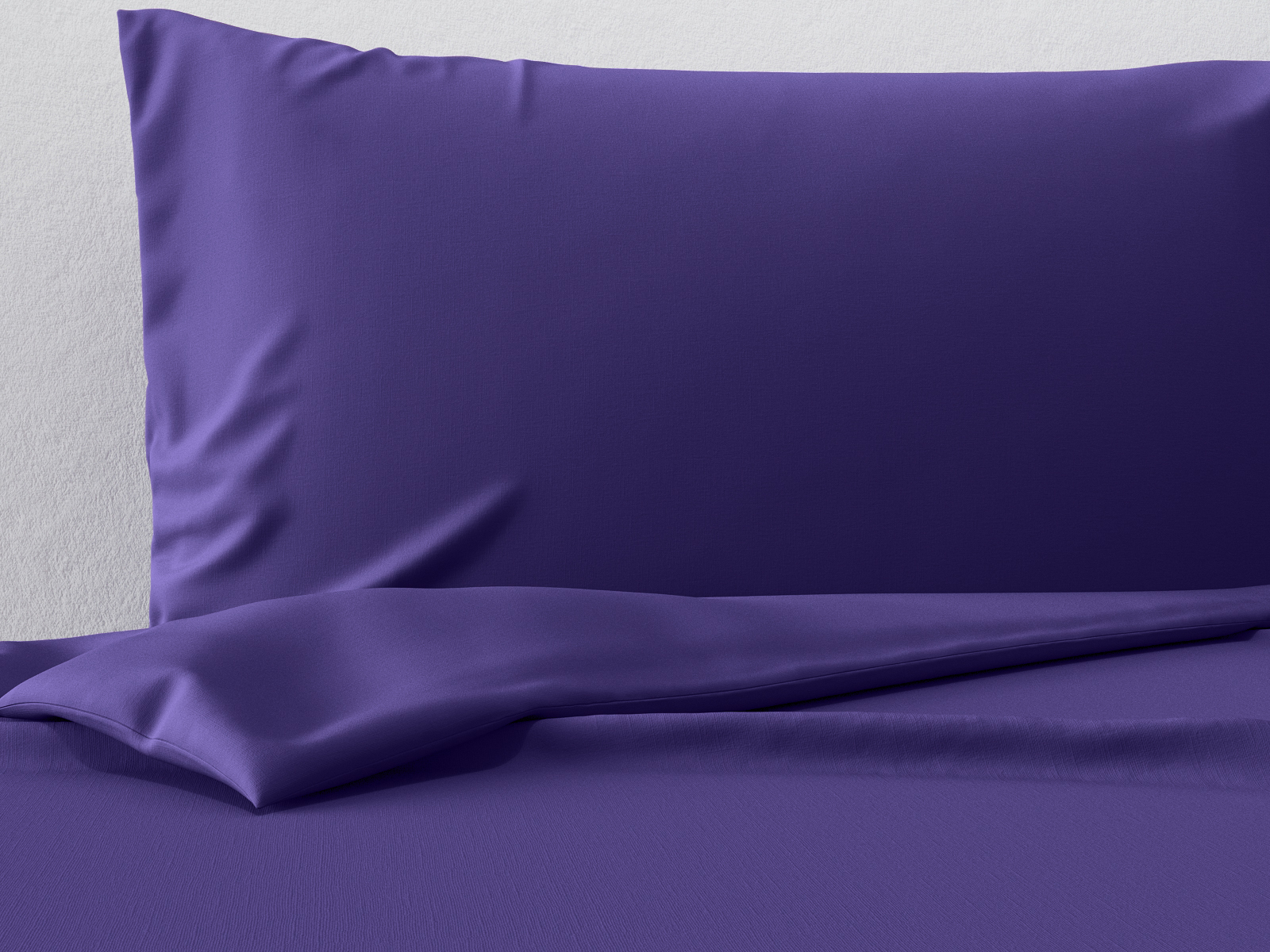 фото Комплект постельного белья вайолет фиолетовый, сатин, евро инфотекс