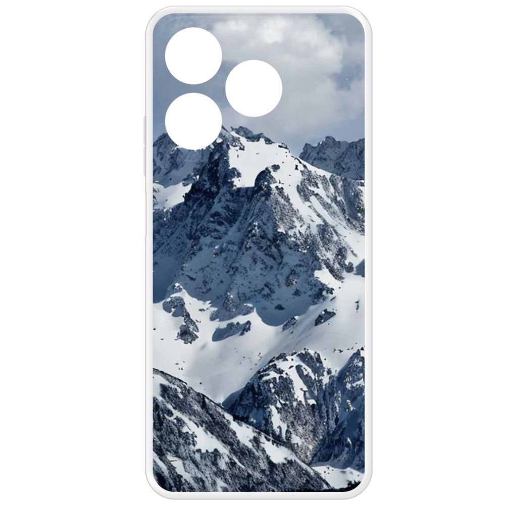 

Чехол-накладка Krutoff Clear Case Горы для Realme C61, Прозрачный