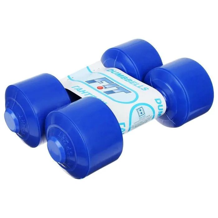

Гантель 2 шт. по 1 кг, 2 шт. по 1 кг, синий цвет, Dumbbells Fits