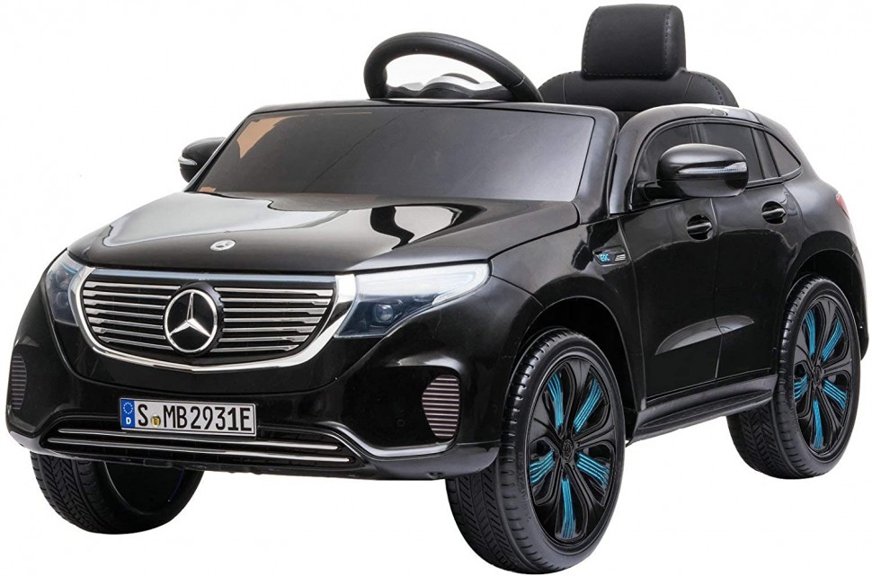 Детский электромобиль Mercedes Benz EQC 400 4MATIC - HL378-LUX-BLACK-PAINT детский электромобиль mercedes benz police eqc 400 4matic hl378 black