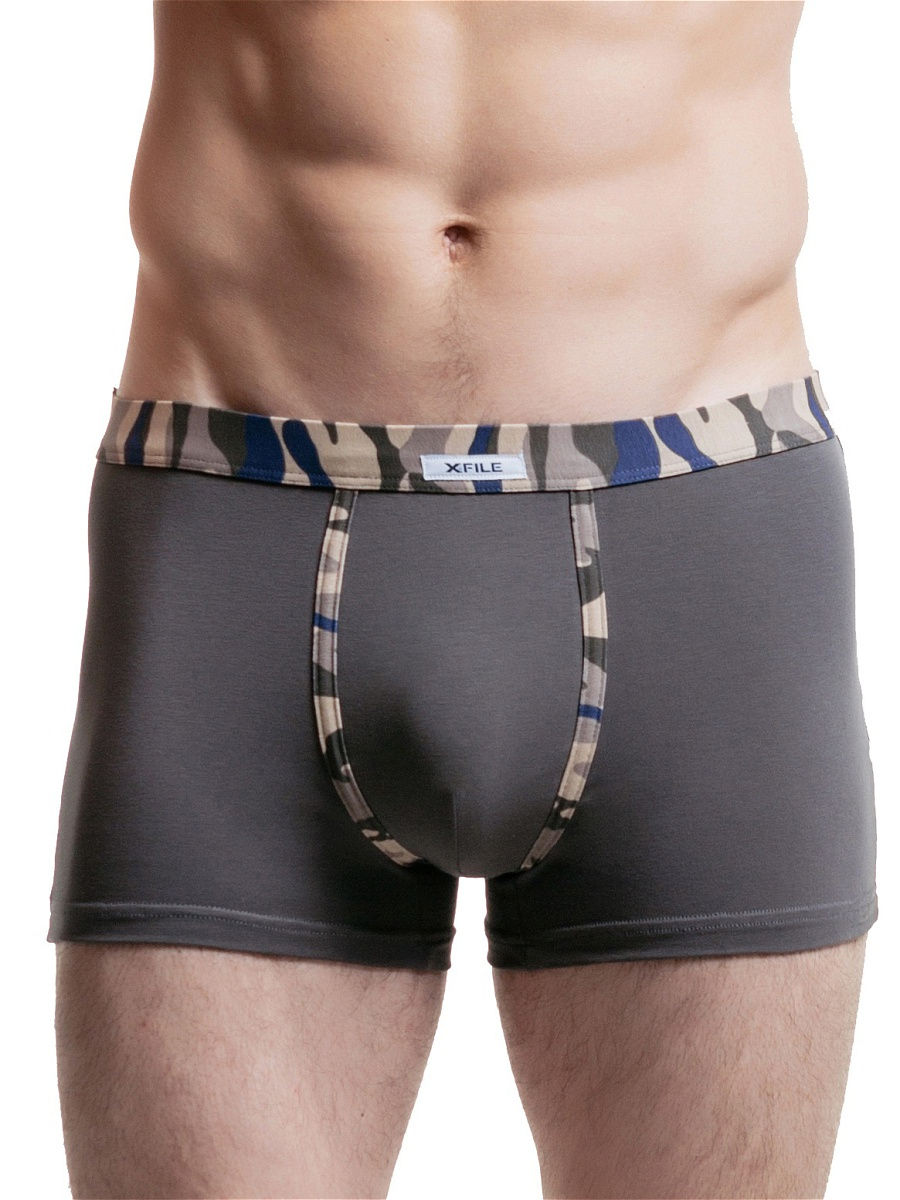 

Трусы мужские X File 78862-10 хаки 2XL, 78862-10