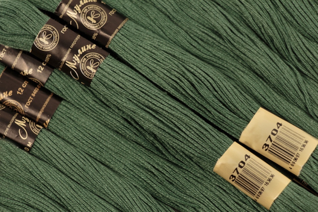 

Нитки ПНК Кирова цвет 3704, зеленый, 12х10 м