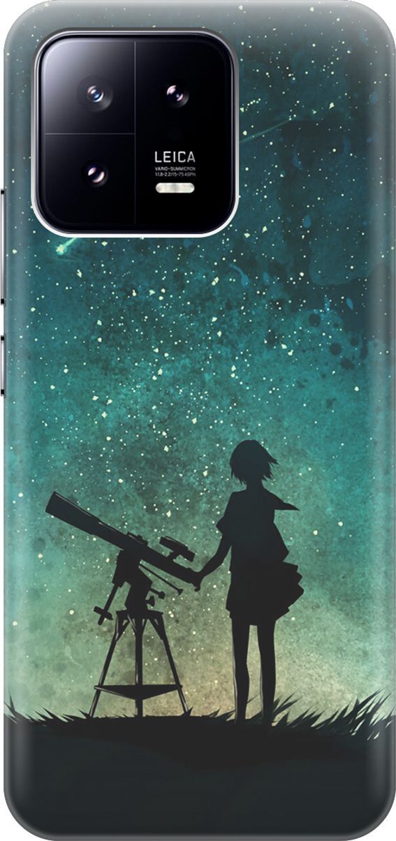 

Силиконовый чехол на Xiaomi 13 с принтом "Загадай желание", Зеленый;черный, 159010