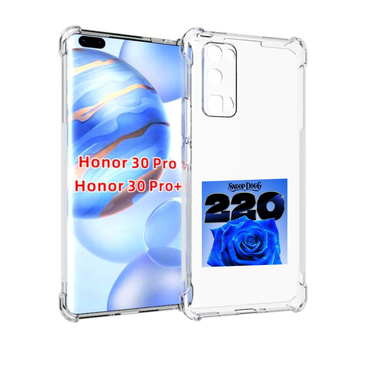 

Чехол Бампер Mypads Snoop Dogg 220 Для Honor 30 Pro, Прозрачный, Tocco