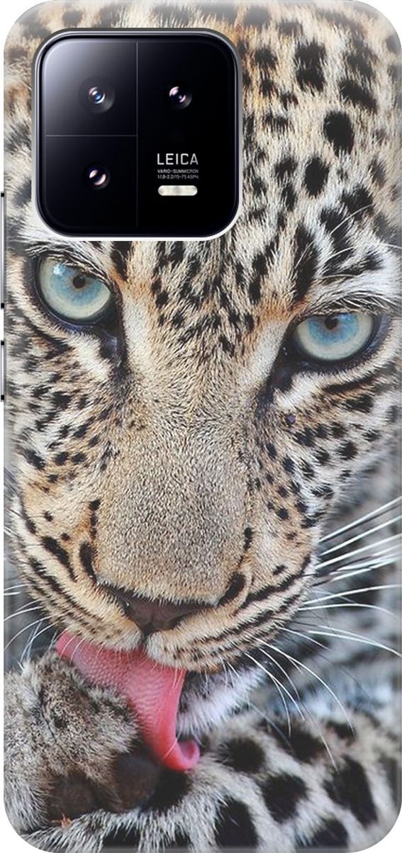 

Силиконовый чехол на Xiaomi 13 с принтом "Леопард", Оранжевый;серый, 159007