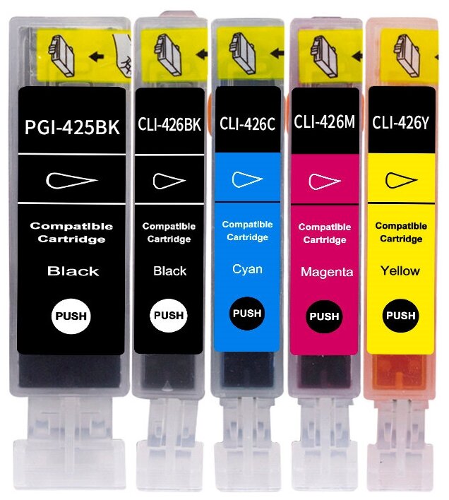 

Комплект картриджей Inkmaster CLI-426/ PGI425 для Canon PIXMA iP4840, MG5140, MG5340