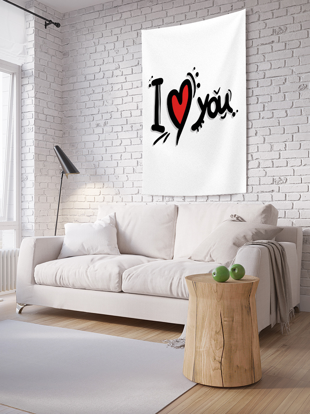 

Вертикальное фотопанно на стену JoyArty Графическая любовь 100x150 см, Графическая любовь