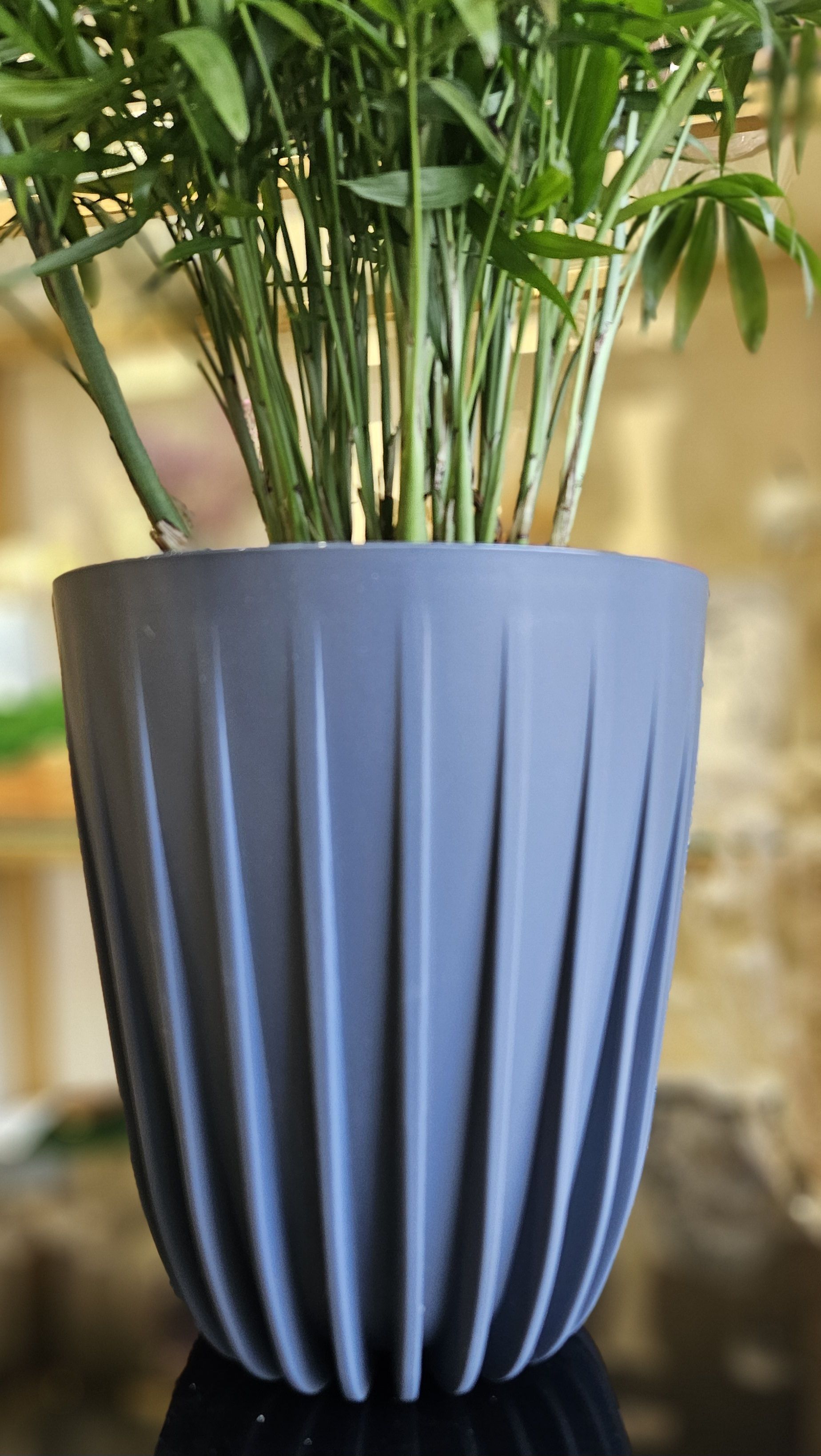 Цветочный горшок ArAs Flowers Сигма 984 3,3 л антрацит 1 шт.