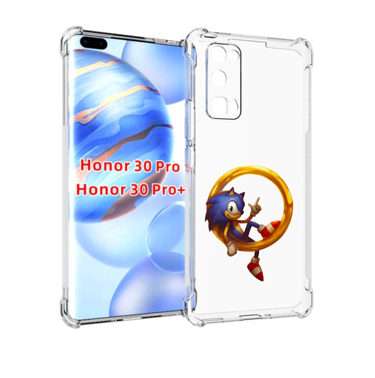 

Чехол бампер MyPads Sonic-R для Honor 30 Pro, Прозрачный, Tocco
