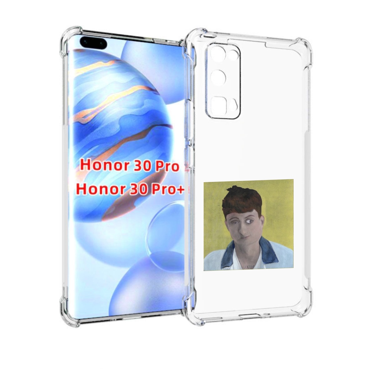 

Чехол бампер MyPads Stay Ugly Boulevard Depo для Honor 30, Прозрачный, Tocco