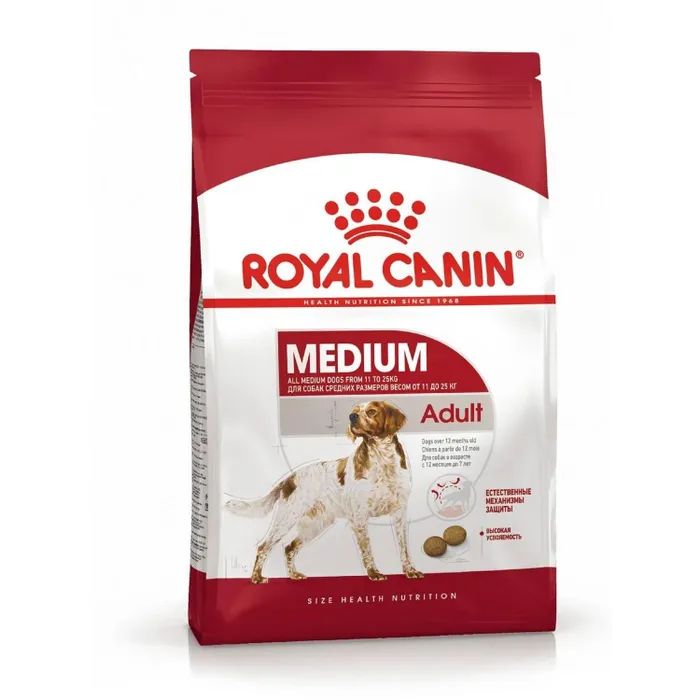 

Сухой корм для собак Royal Canin Medium Adult, для средних пород, 15 кг