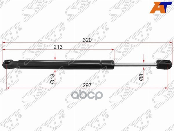 

SAT ST-4F5827552 Амортизатор крышки багажника AUDI A6 06- 1шт