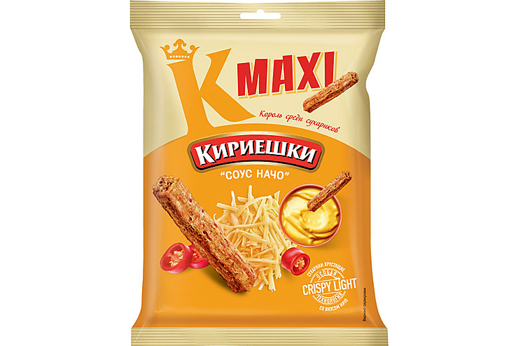 

«Кириешки Maxi», сухарики со вкусом соуса начо, 60 г