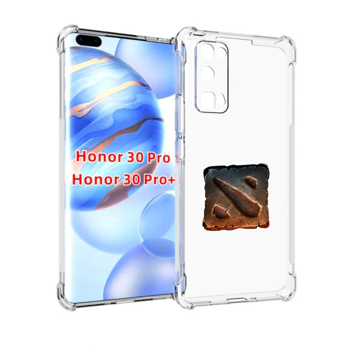 

Чехол бампер MyPads dota 2 логотип 2 для Honor 30 Pro Honor, Прозрачный, Tocco