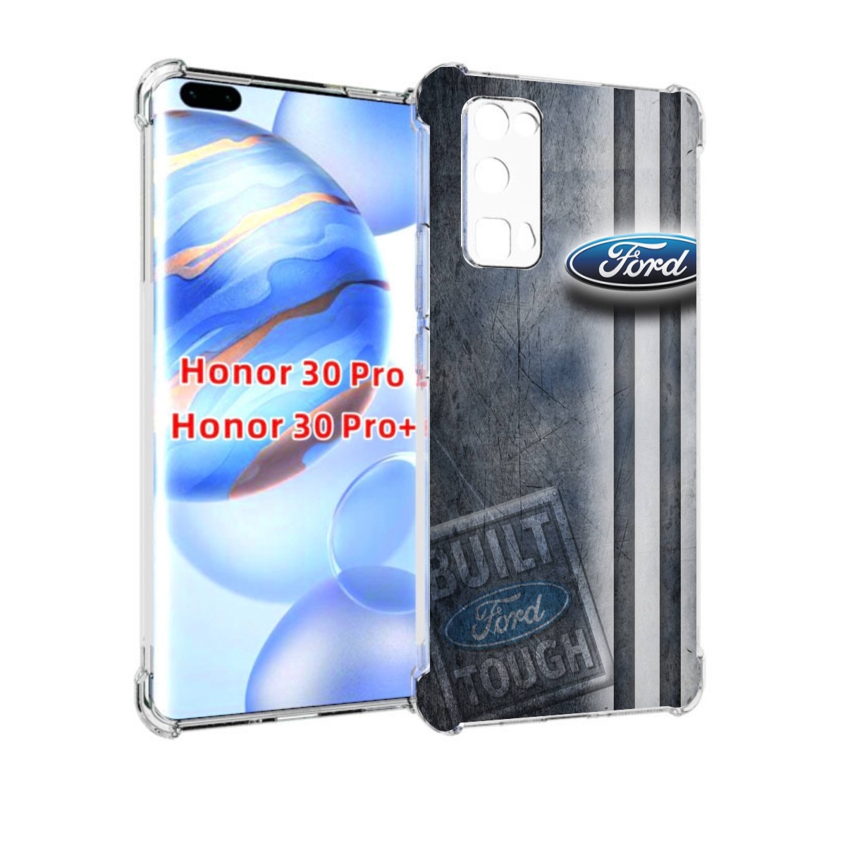 

Чехол бампер MyPads ford форд 2 для Honor 30 Pro, Прозрачный, Tocco