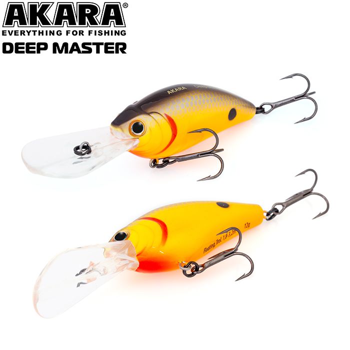 

Воблер Akara Deep Master 60F 12 гр 3/7 oz 3,5 in A19, Разноцветный, Deep Master