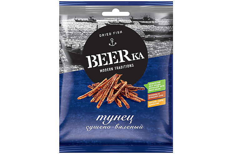 «Beerka», тунец сушёно-вяленый, 70 г