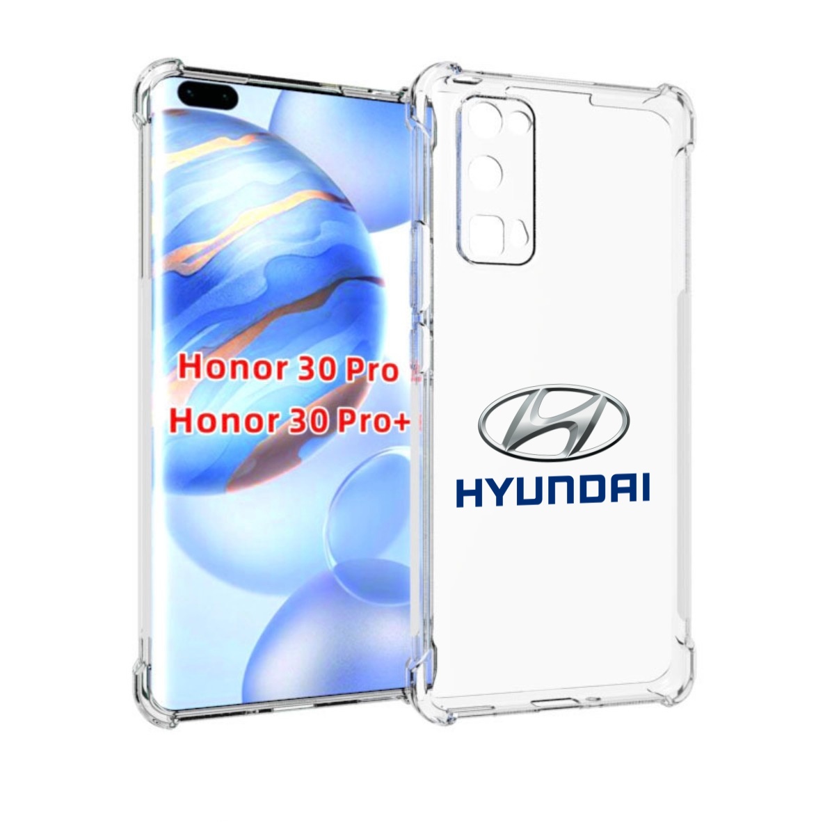 

Чехол бампер MyPads hyundai-4 мужской для Honor 30 Pro Honor, Прозрачный, Tocco