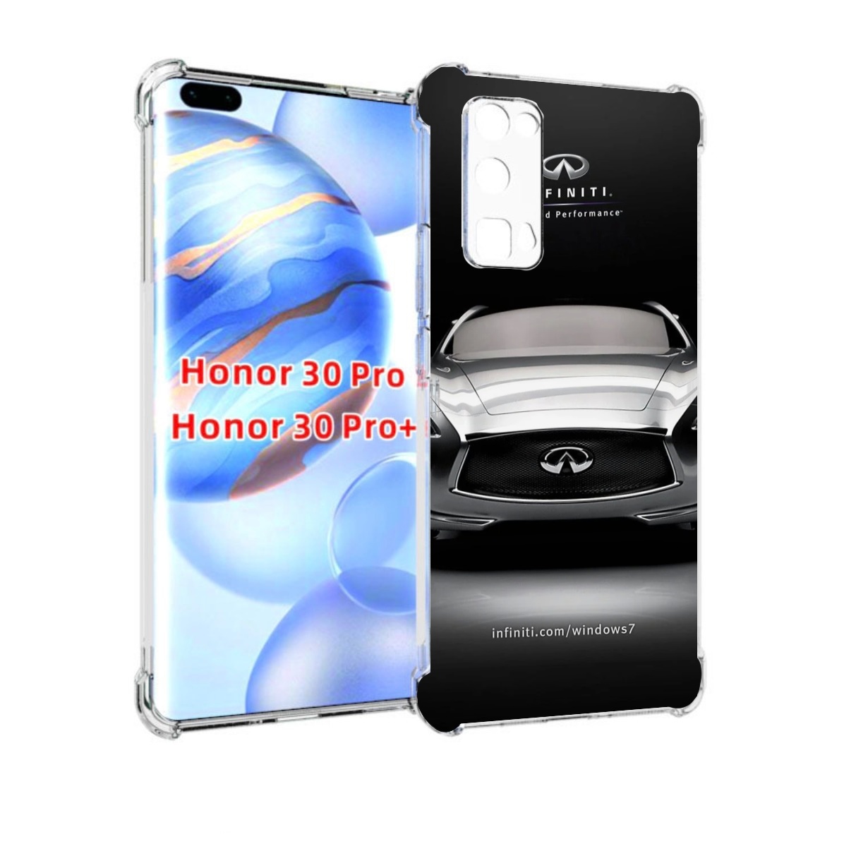 

Чехол бампер MyPads infiniti-инфинити-1 для Honor 30 Pro, Прозрачный, Tocco