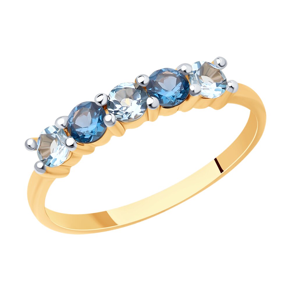 

Кольцо из красного золота с топазом р. 17,5 Diamant 51-310-01632-8, 51-310-01632-8