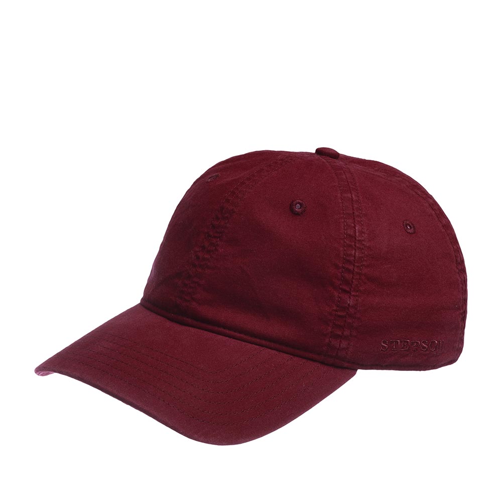 Бейсболка унисекс STETSON 7711102 BASEBALL CAP DELAVE ORGANIC бордовая р 59