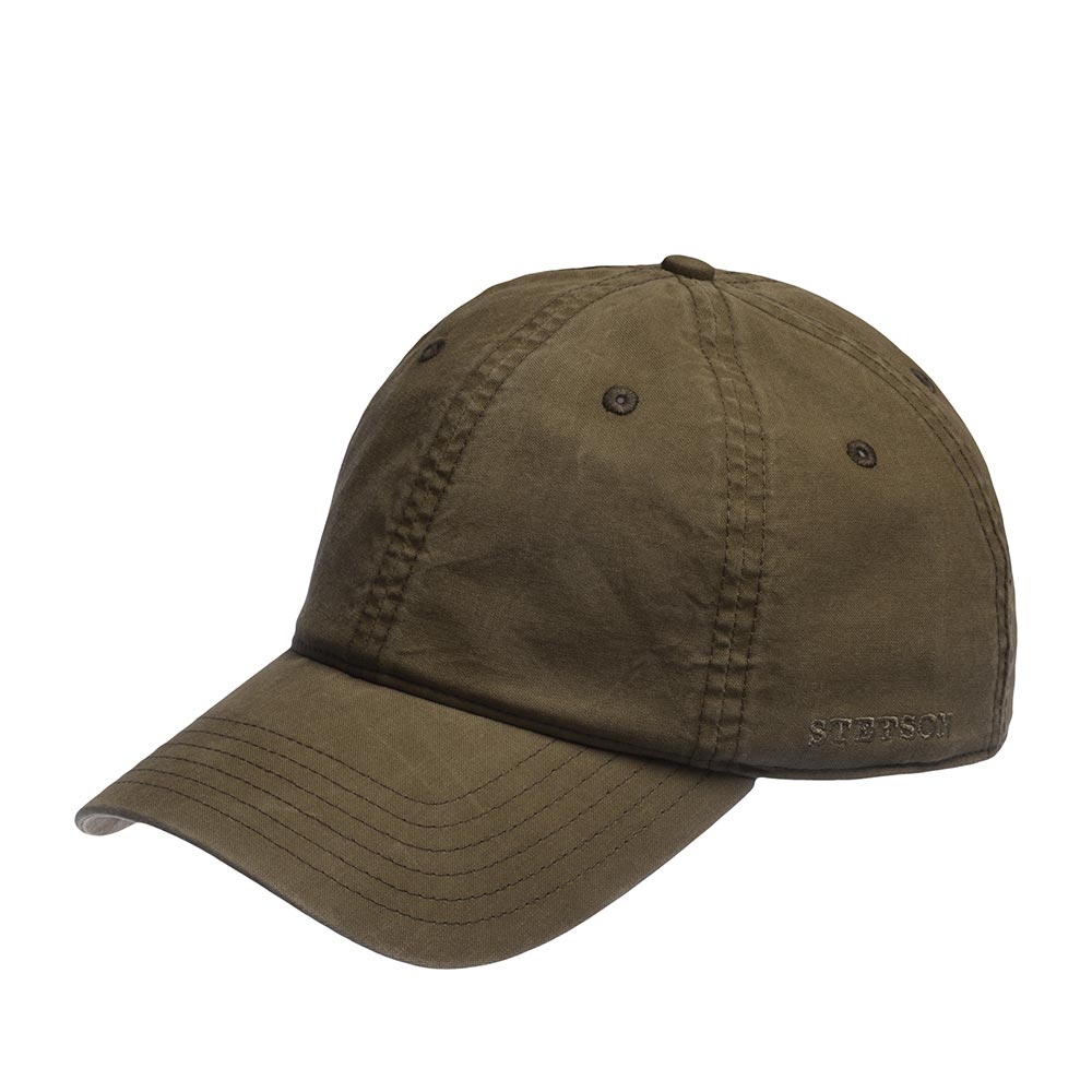 Бейсболка унисекс STETSON 7711102 BASEBALL CAP DELAVE ORGANIC оливковая р 57