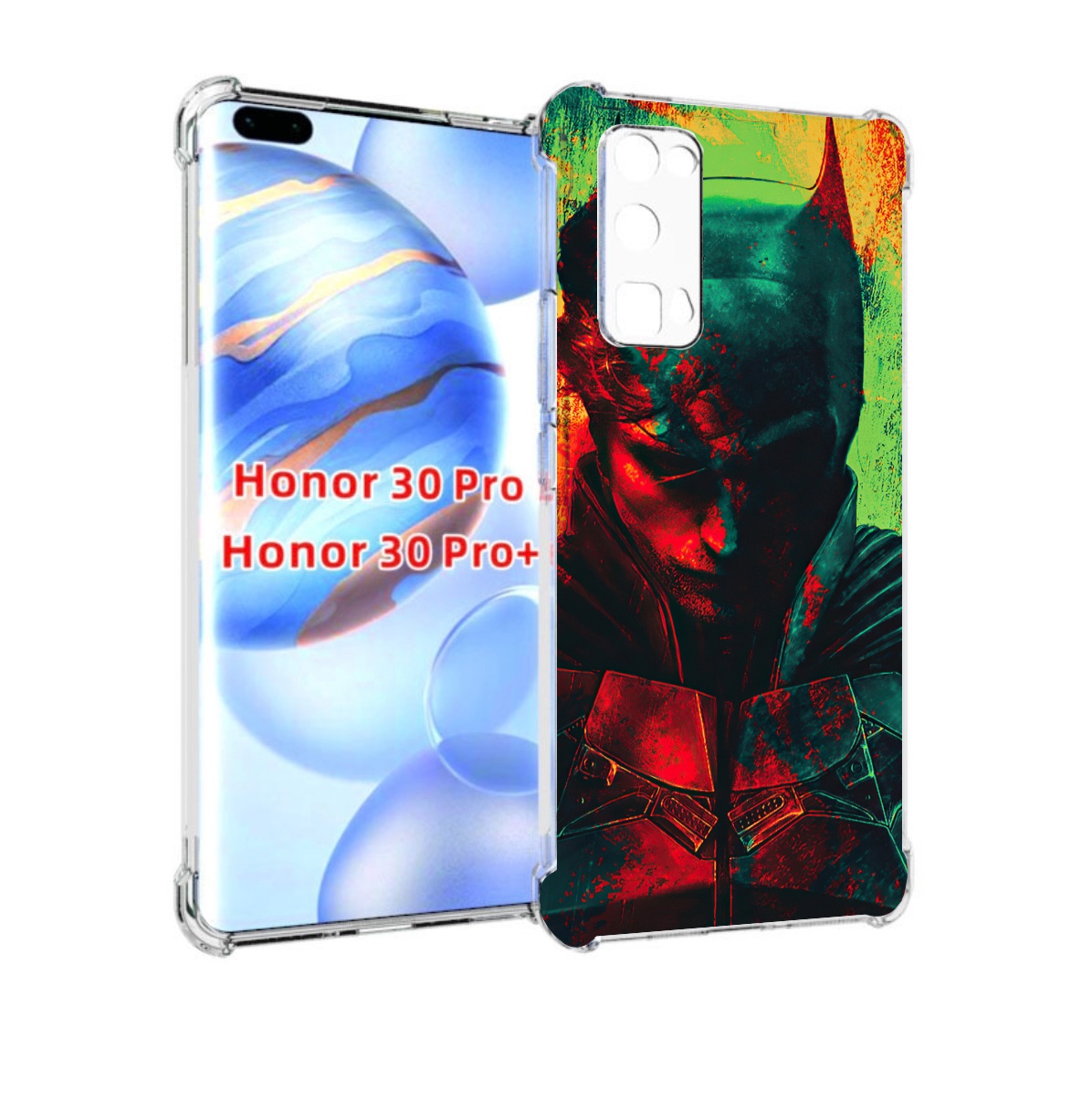 

Чехол бампер MyPads The Batman для Honor 30 Pro, Прозрачный, Tocco