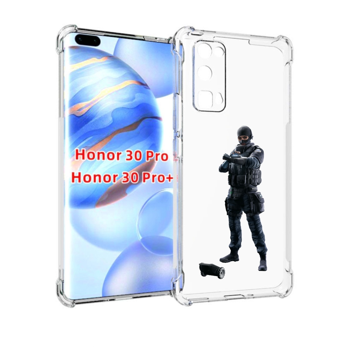 

Чехол бампер MyPads Tom-Clancy's-Rainbow-Six-1 для Honor, Прозрачный, Tocco