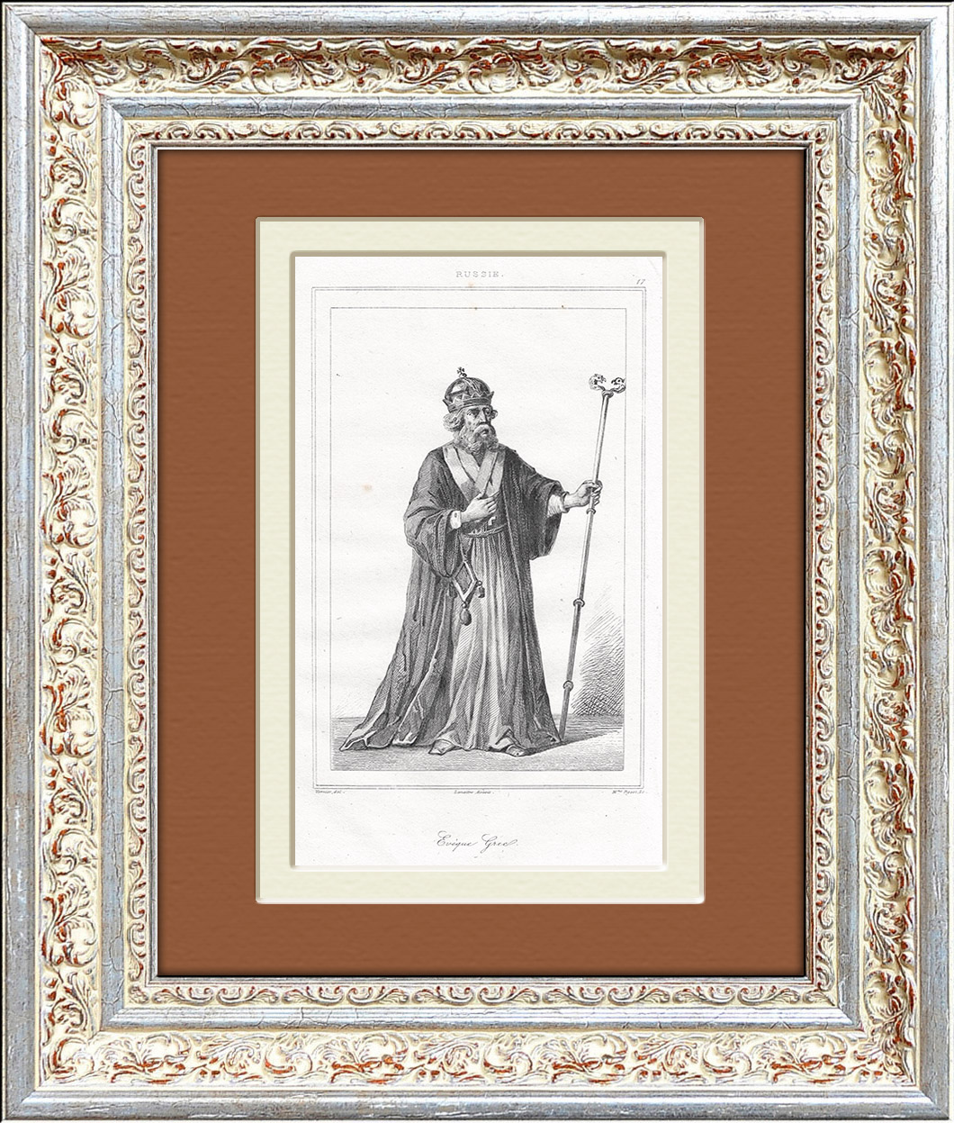 

Гравюра Греческий епископ 1838 г.