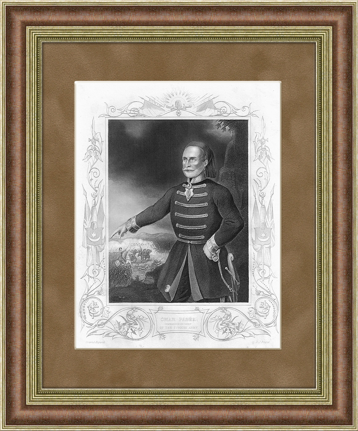 

Портрет Омара-паши серия Крымская война 1858 г.