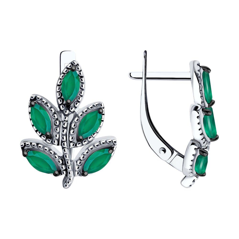 

Серьги из серебра SOKOLOV 92022766, агат, 92022766
