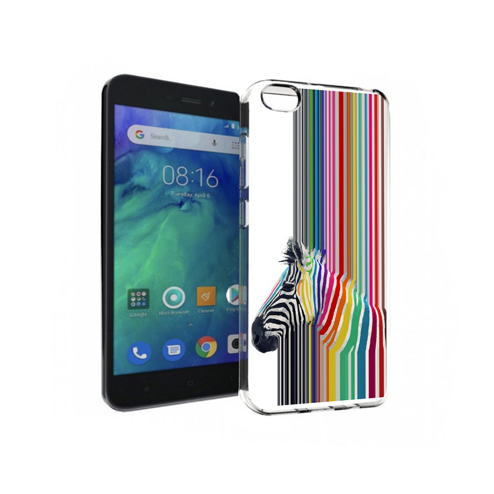 

Чехол MyPads Tocco для Xiaomi Redmi Go радужная зебра, Прозрачный, Tocco