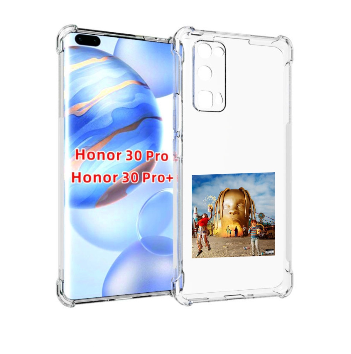 

Чехол бампер MyPads Travis Scott - Astroworld для Honor 3, Прозрачный, Tocco