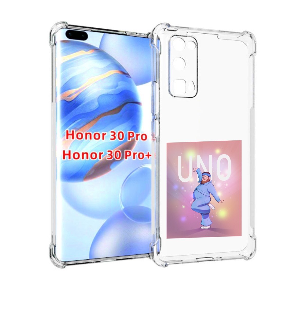 

Чехол бампер MyPads UNO-танцор для Honor 30 Pro, Прозрачный, Tocco