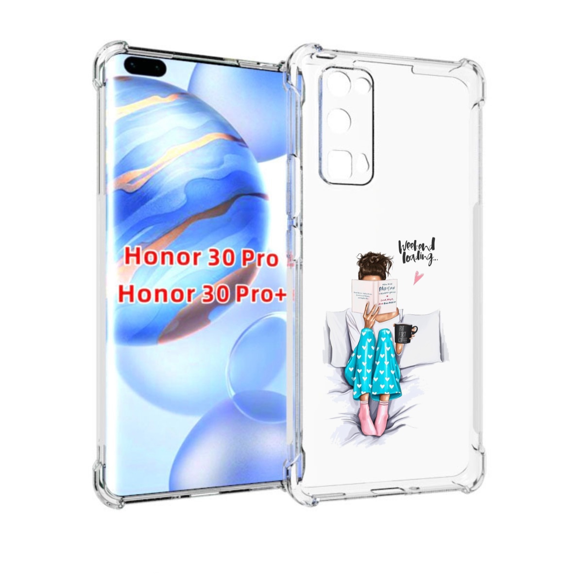 

Чехол бампер MyPads Weekend-loading для Honor 30 Pro Honor, Прозрачный, Tocco