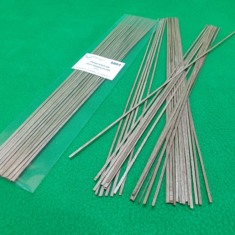 Рейки СВмодель 0,6х2 мм длина 300 мм 40 шт орех американский СВ5801