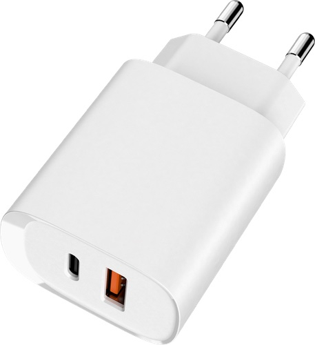 фото Сетевое зарядное устройство tfn ultra pd, 1 usb/1 usb type-c, 3 a, (tfn-wcrpd30w02) white