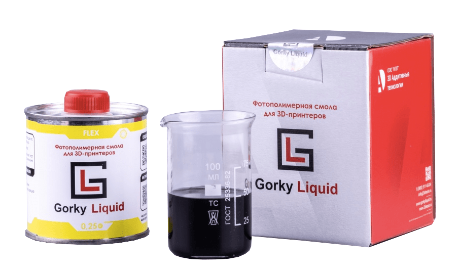 Фотополимер Gorky Liquid Flex LCD Чёрный, 1 л