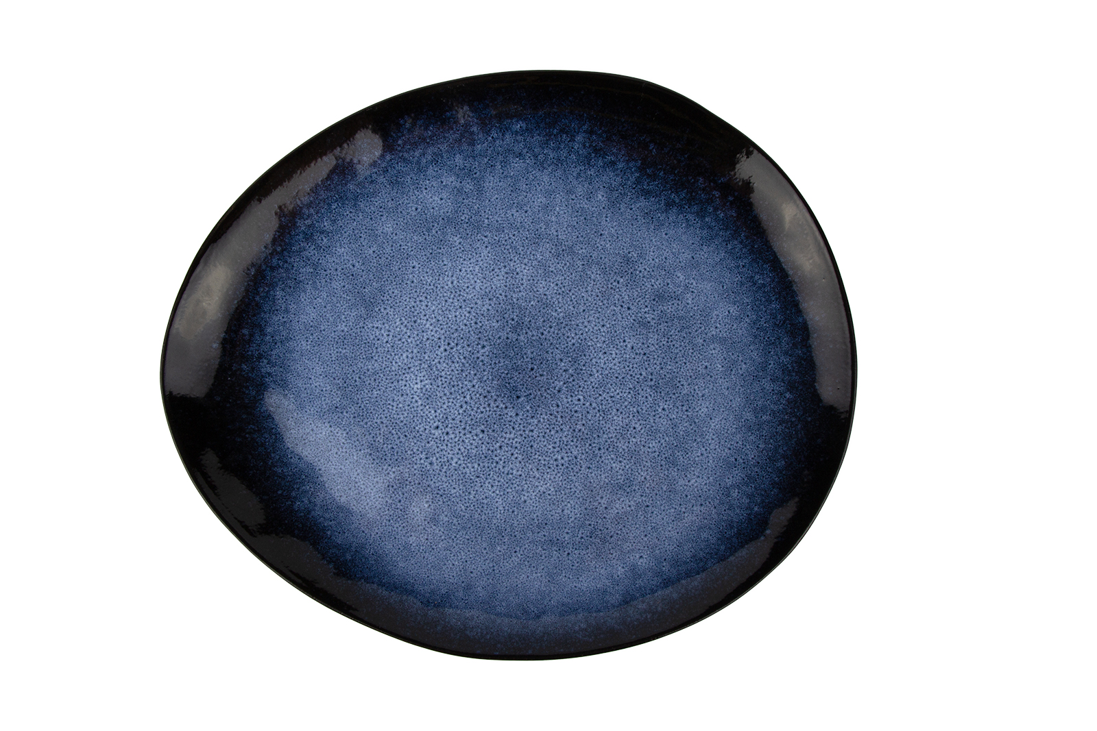 

Тарелка овальная 27,5x23 см h 2 см, SAPPHIRE, Коричневый;синий