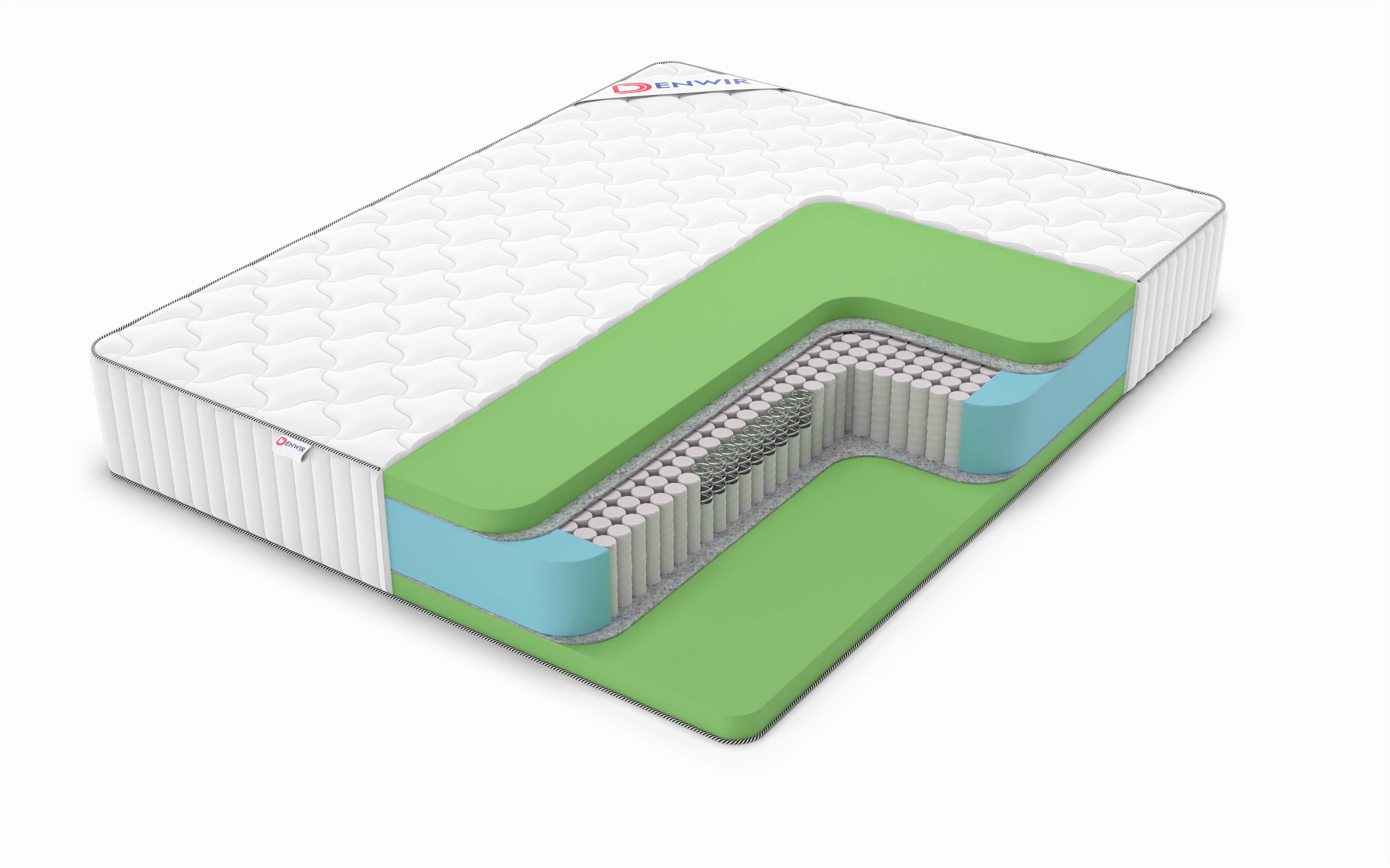 

Матрас пружинный DENWIR CLASSIC FOAM PLUS S1000 /chstmat_CFPS1000_90x150, Белый, CLASSIC FOAM PLUS S1000