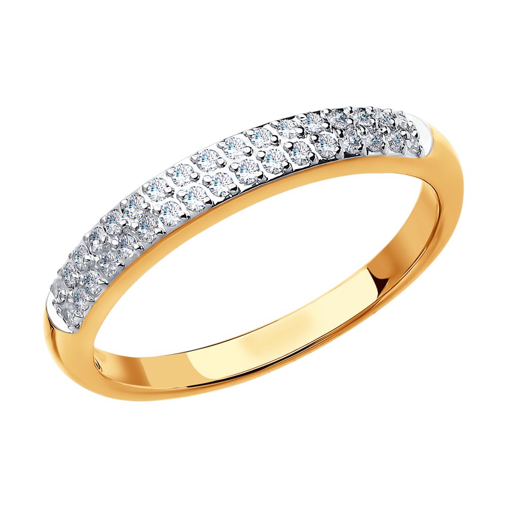 

Кольцо из золота р. 18 SOKOLOV Diamonds 1010359, бриллиант, 1010359