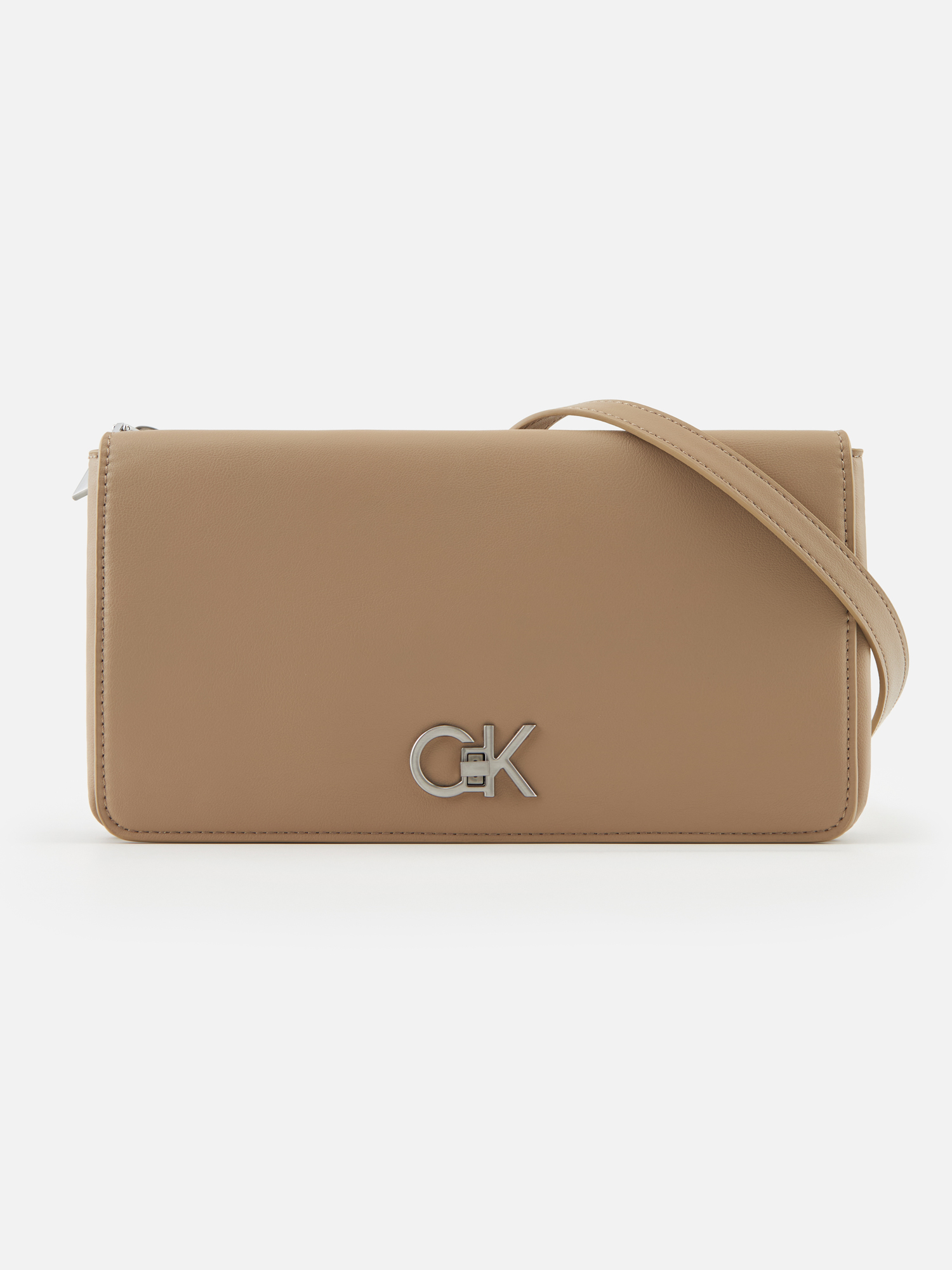 Сумка женская Calvin Klein Re-Lock Double Gusette  K60K611336 бежевый
