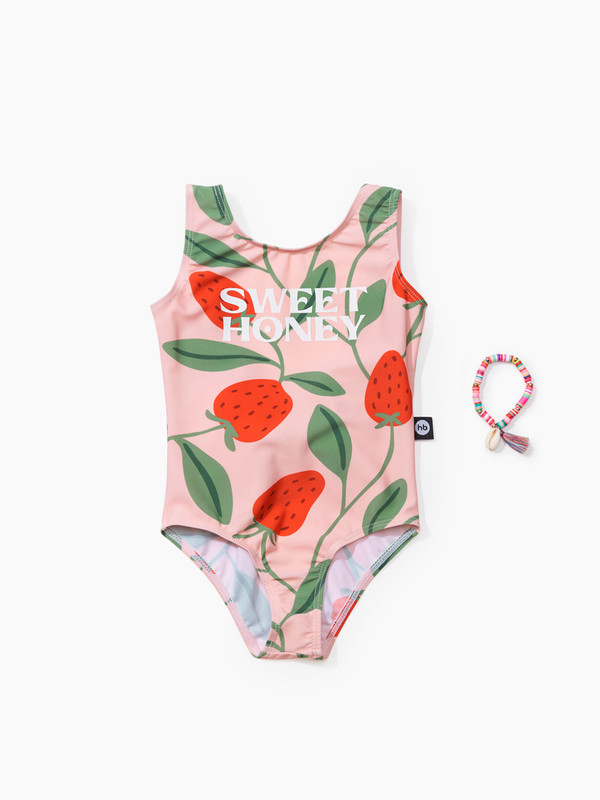 

Купальник слитный детский Happy Baby 50658, розовый; красный, 92, 50658